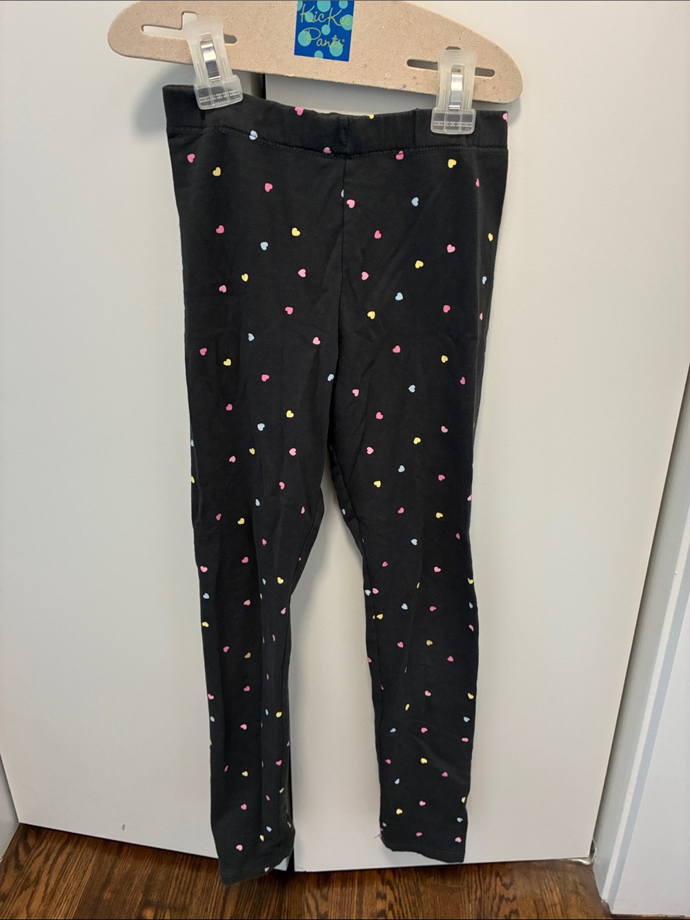 H&M Kids Black Heart-Print Leggings